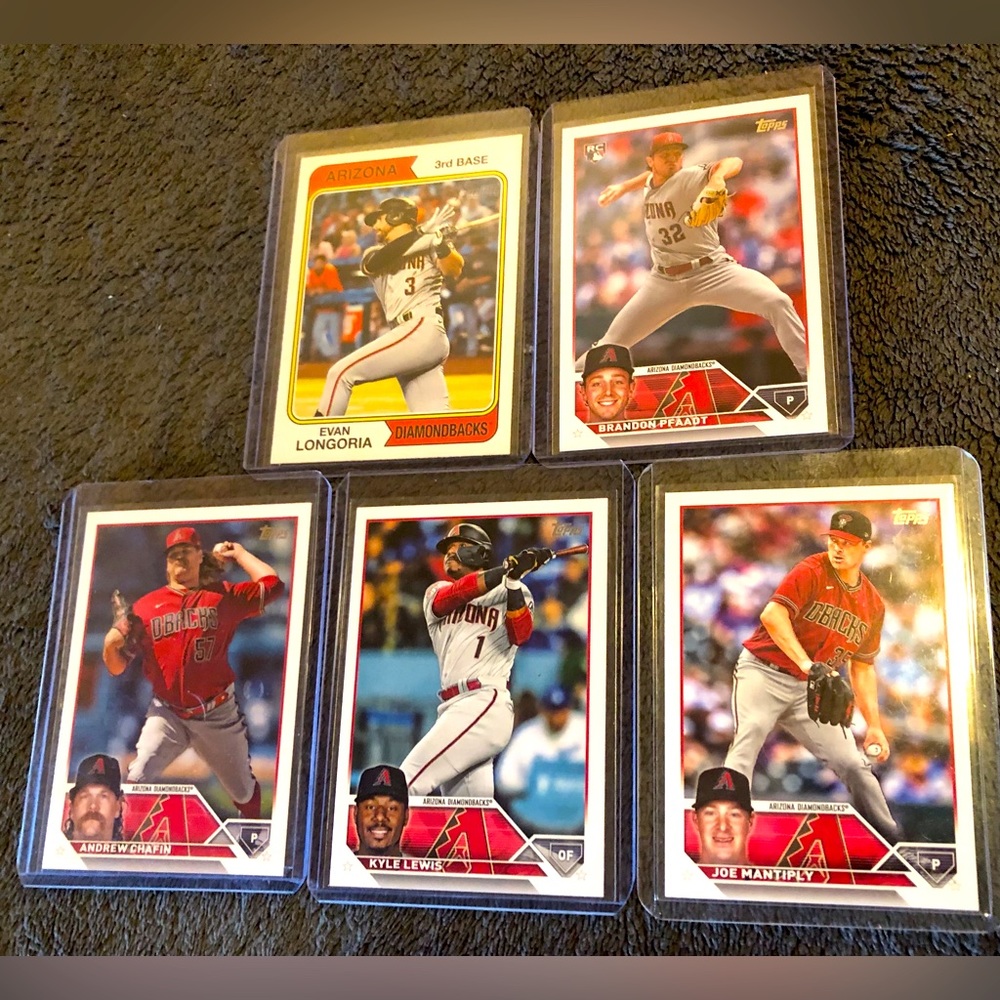 Brandon Pfaadt 2023 Topps Update Rookie Card-Mantiply-Lewis-Longoria-Dia…